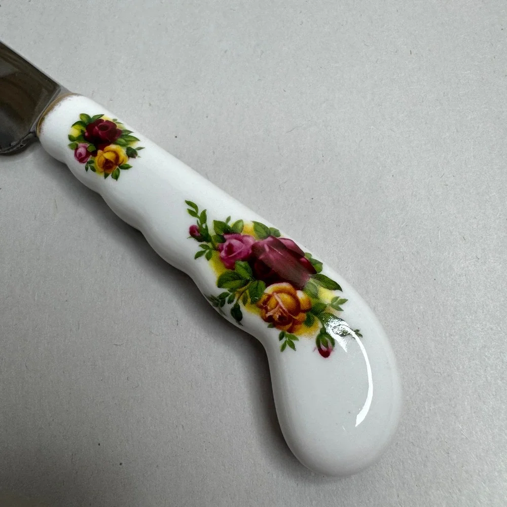 Royal Albert Old Country Roses‎ Knife Stainless Steel England Ceramic Handle